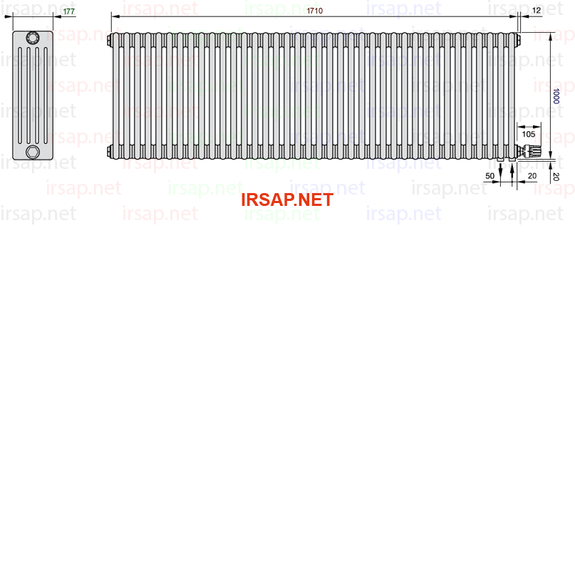 Радиатор IRSAP Tesi 51000/38 T26 CL 01